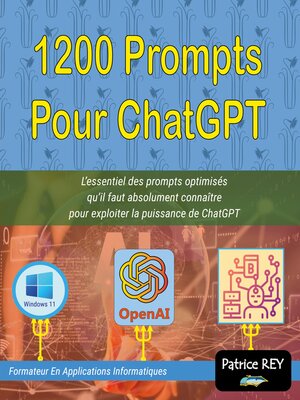 cover image of 1200 prompts pour chatgpt